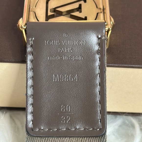 💯Authentic Louis Vuitton Monogram Canvas LV Cut Belt 80CM🍀 - Picture 8 of 15